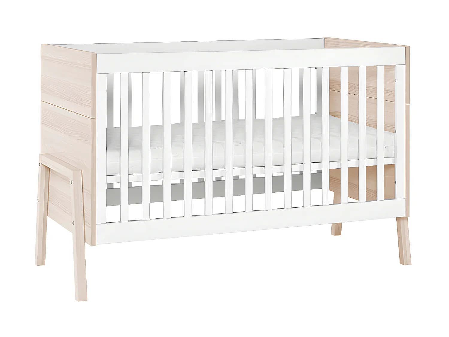 Lit bébé et Armoire Spot Blanc