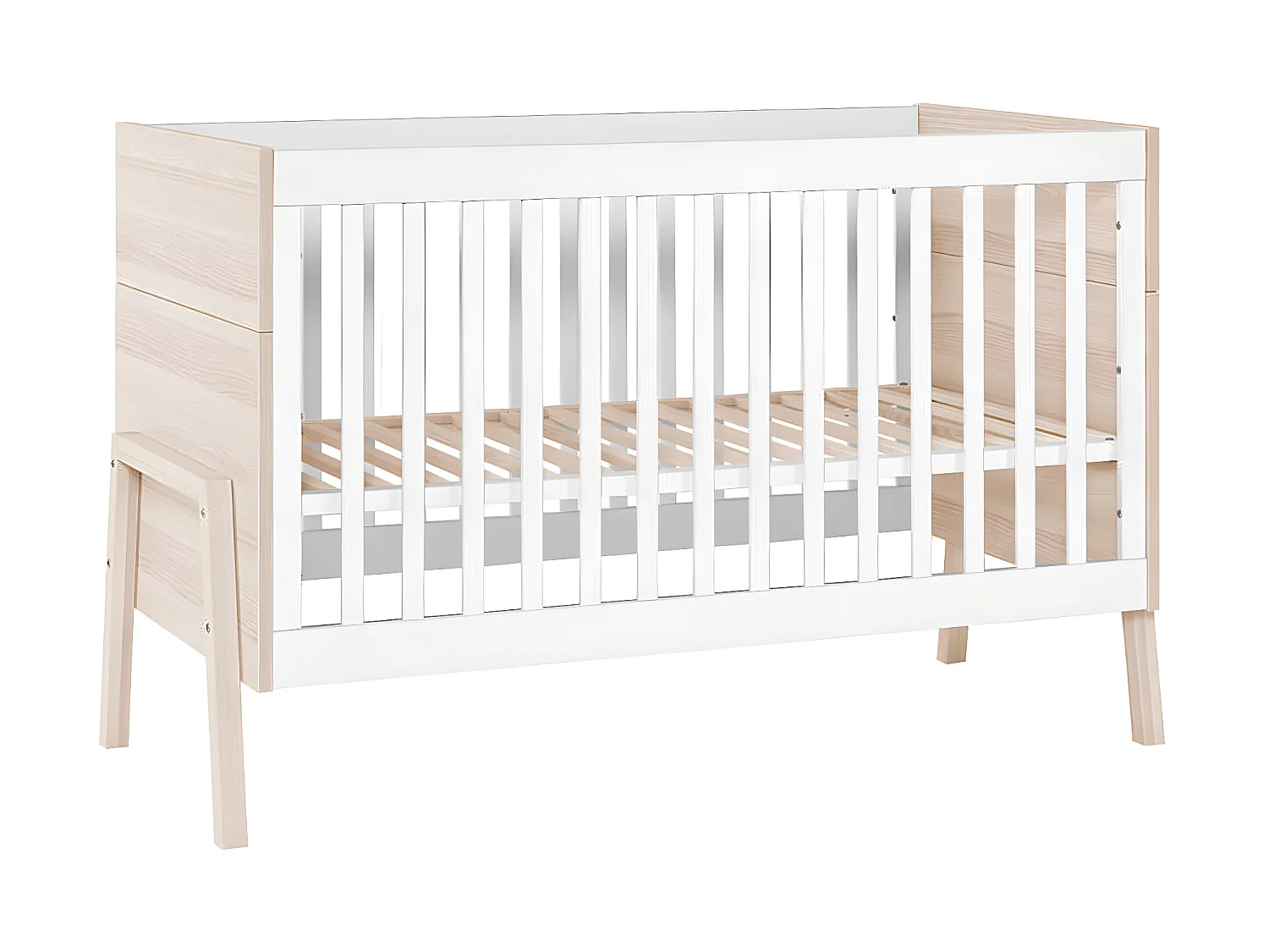 Lit bébé et Armoire Spot Blanc