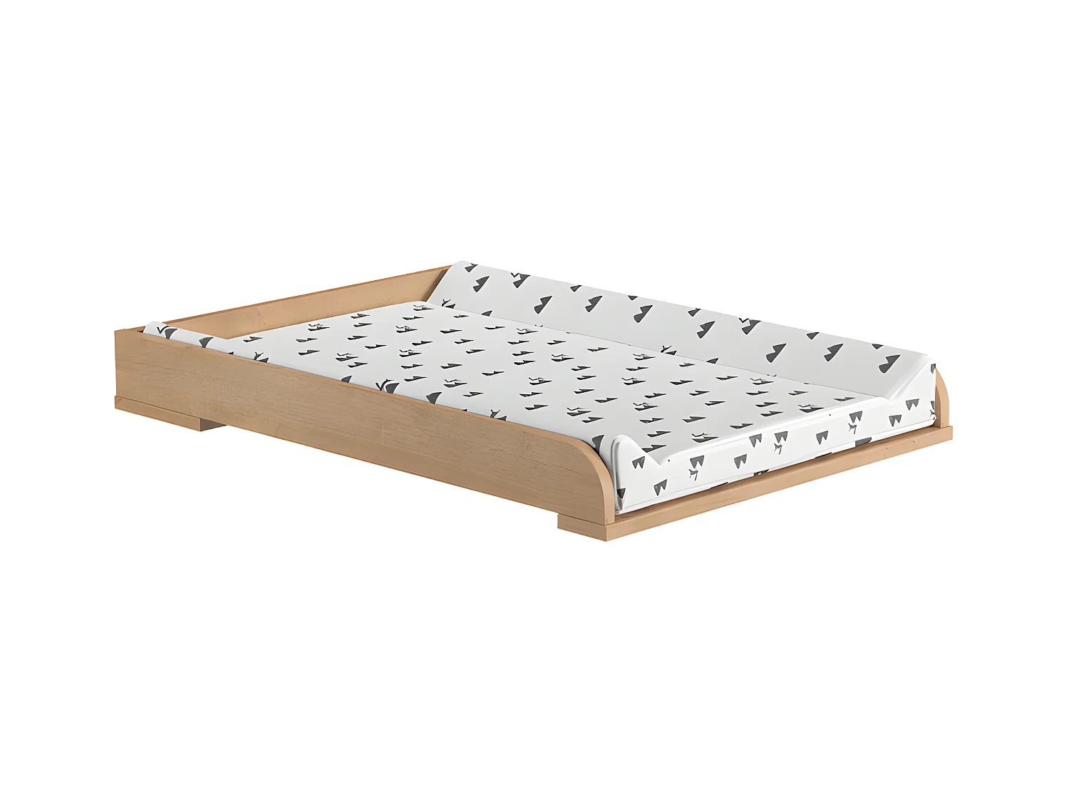 Chambre complète lit bébé évolutif - commode à langer - chiffonnier Vintage Bois