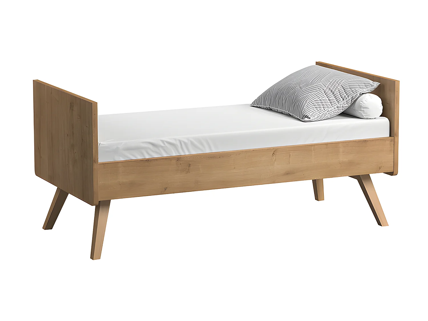 Chambre complète lit bébé évolutif - commode 3 tiroirs - armoire 2 portes Vintage Bois Bleu