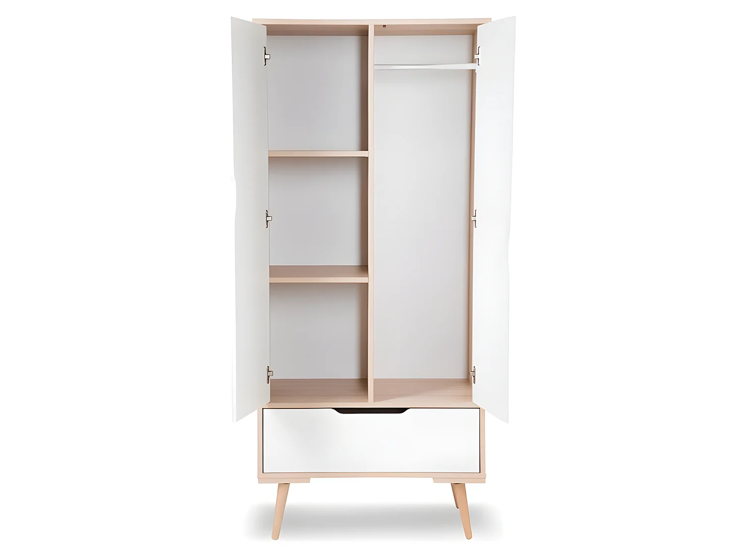 Lit bébé et armoire LittleSky by Klups Sofie Blanc