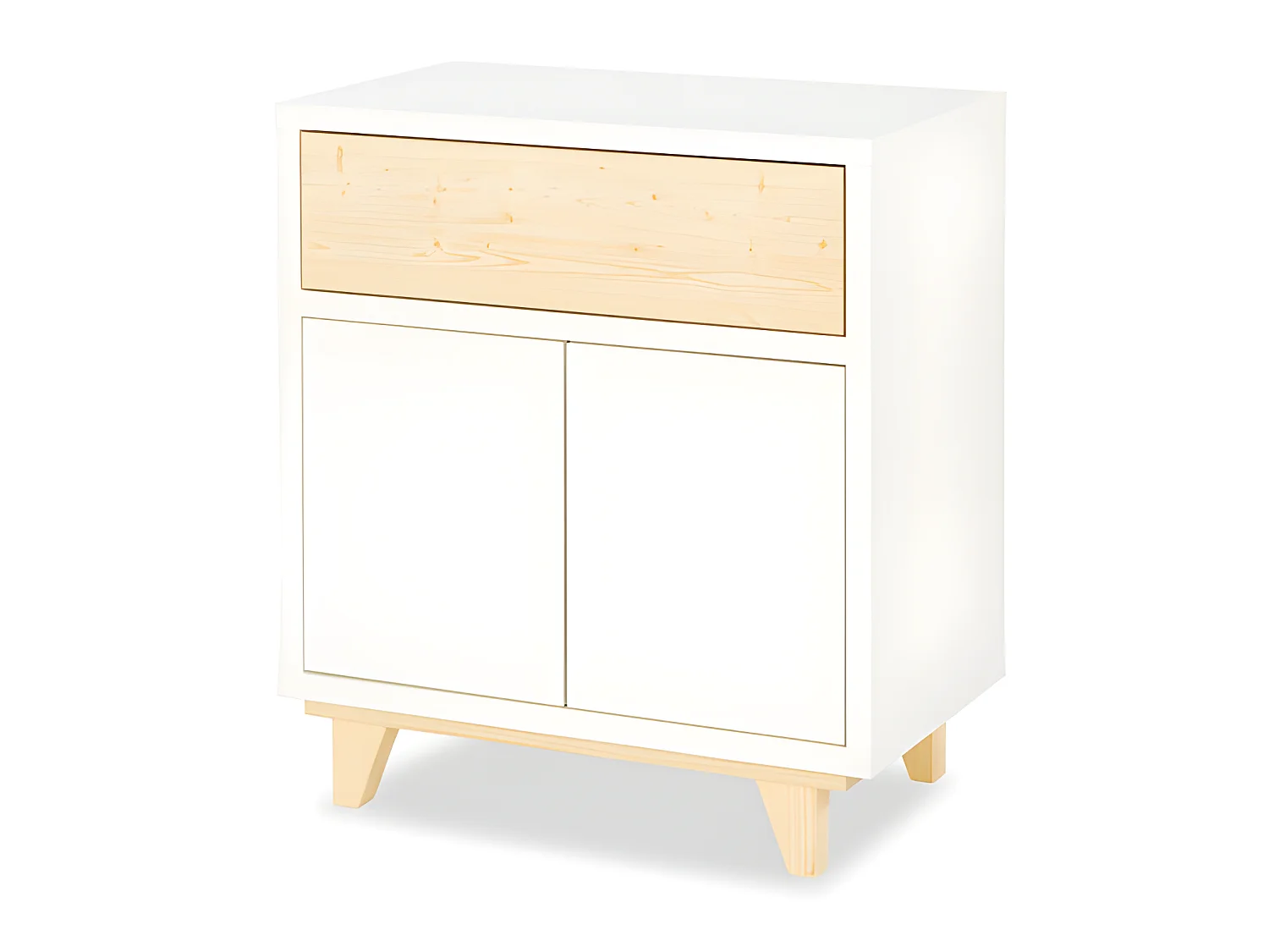 Chambre complète Lit bébé - commode - armoire LittleSky by Klups Lydia Blanc
