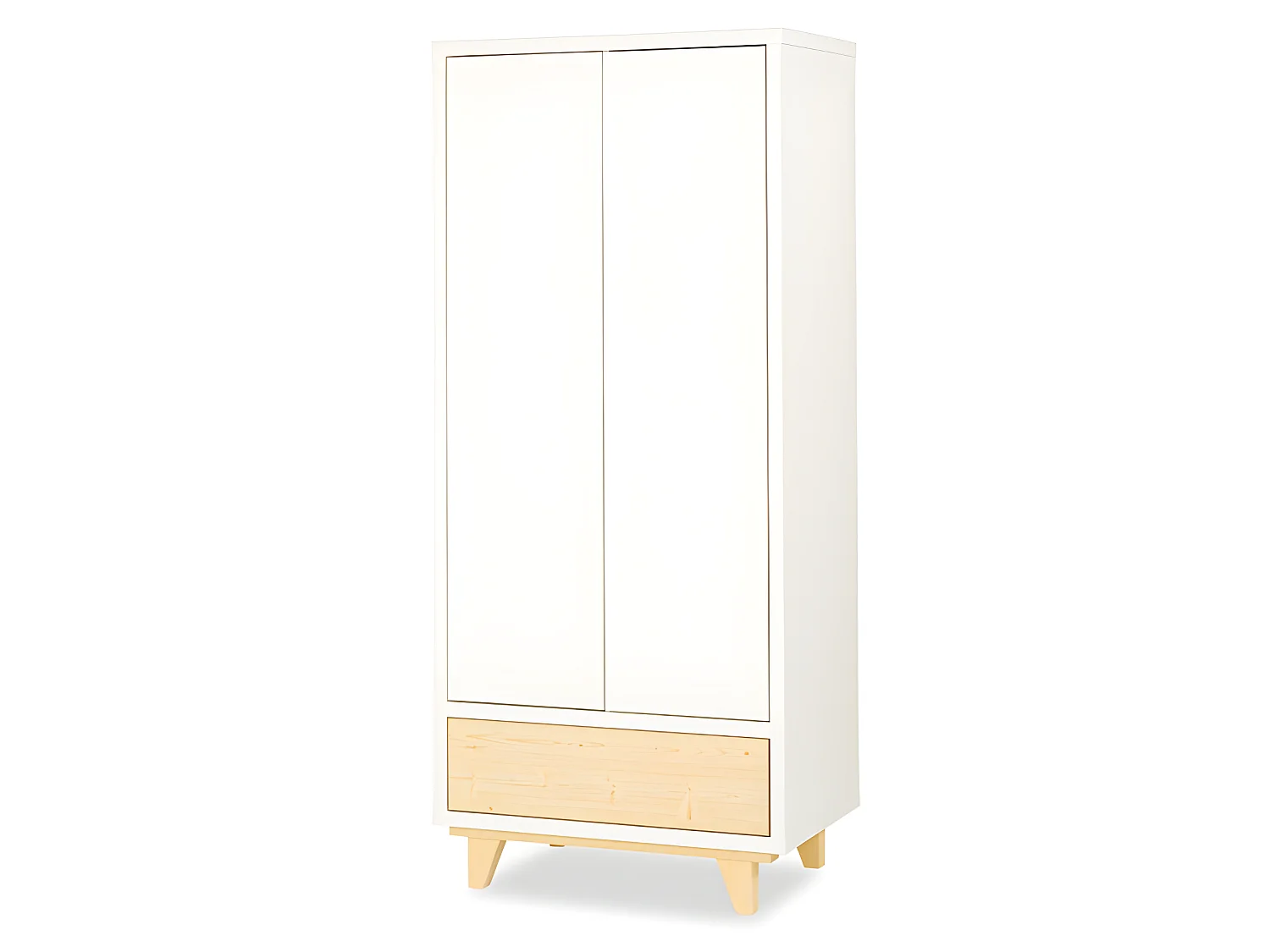 Chambre complète Lit bébé - commode - armoire LittleSky by Klups Lydia Blanc