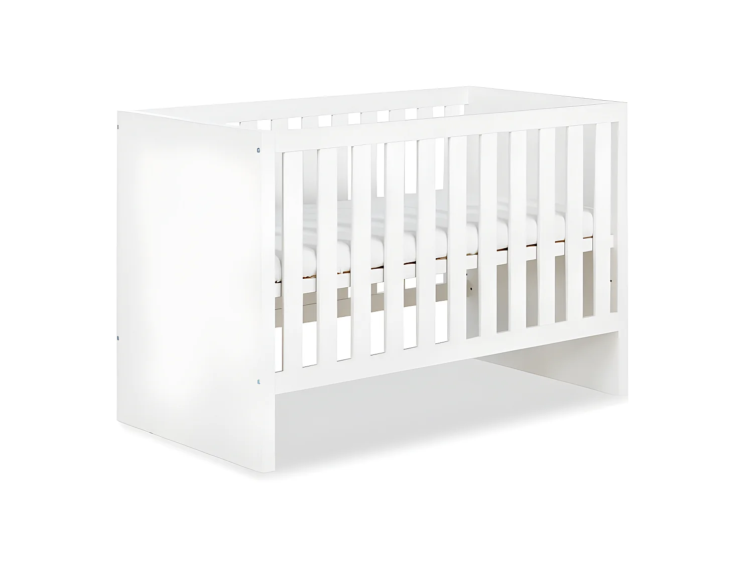 Chambre complète Lit bébé - commode - Armoire LittleSky by Klups Amelia White Blanc