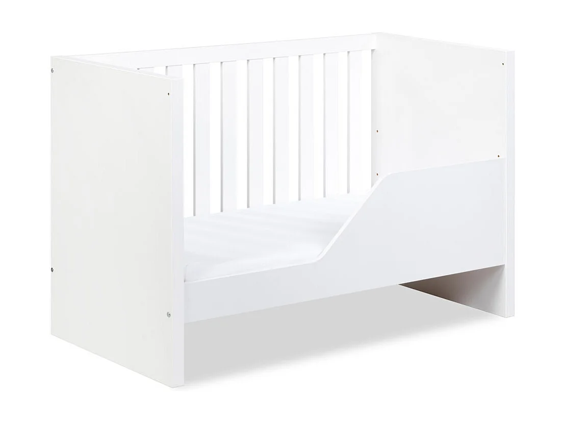 Chambre complète Lit bébé - commode - Armoire LittleSky by Klups Amelia White Blanc