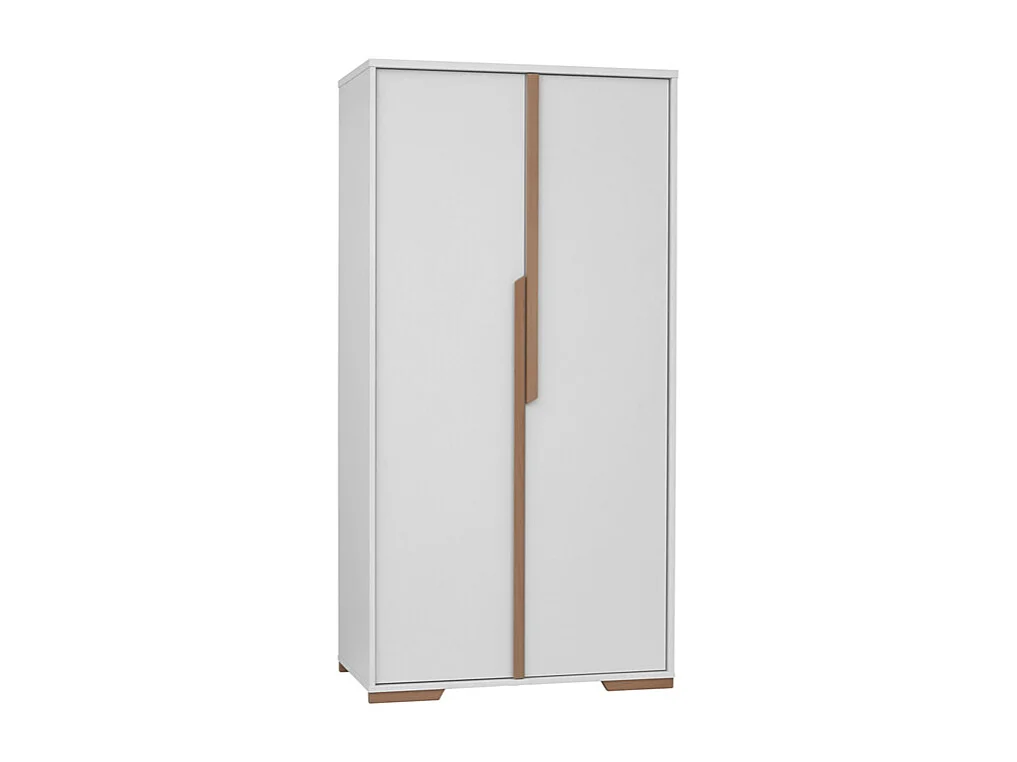Lit bébé et Armoire Snap Blanc et bois