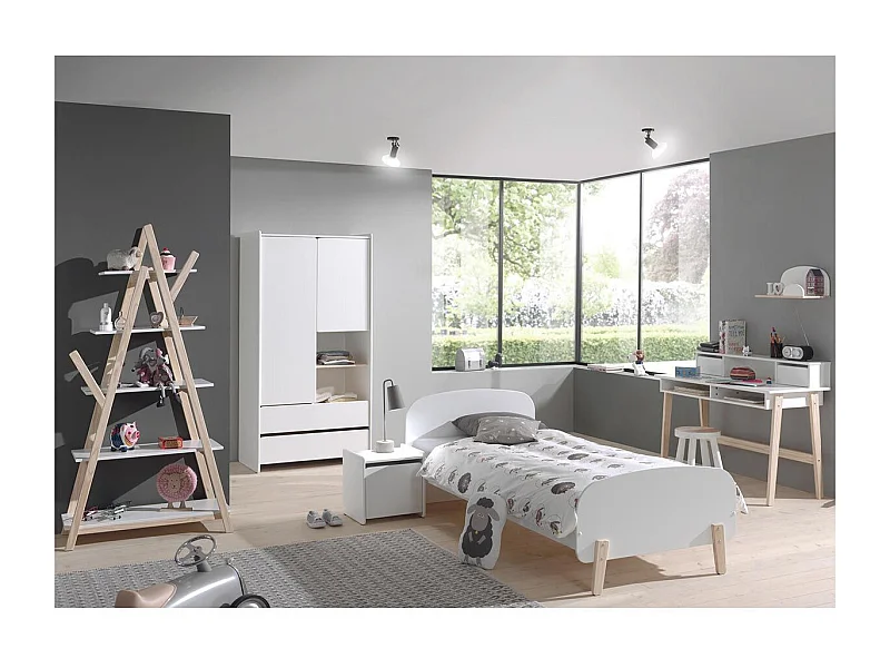 Chambre Complète Enfant 5P "Kiddy" Blanc