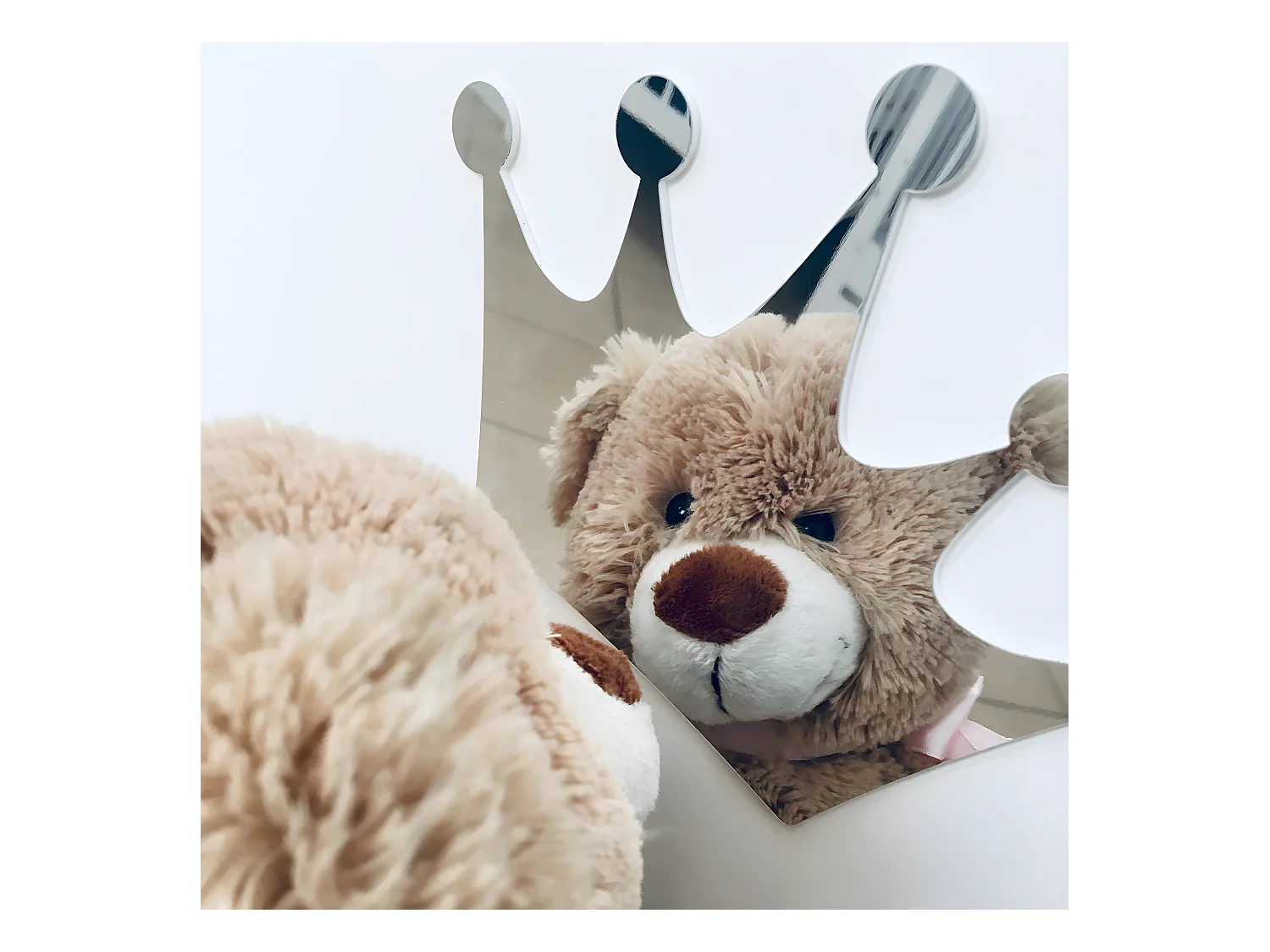 Lit bébé et Commode à langer LittleSky by Klups Blanka Blanc