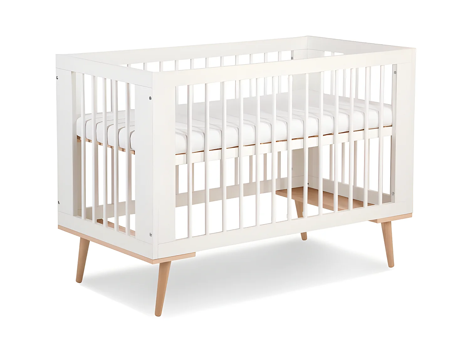 Chambre complète lit bébé - commode à langer - armoire LittleSky by Klups Sofie Blanc