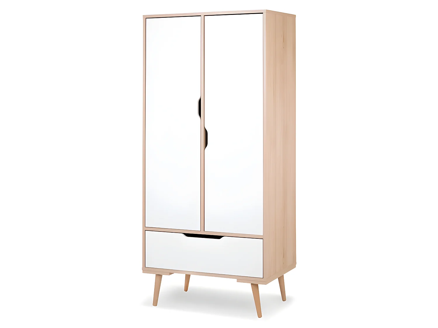 Chambre complète lit bébé - commode à langer - armoire LittleSky by Klups Sofie Blanc