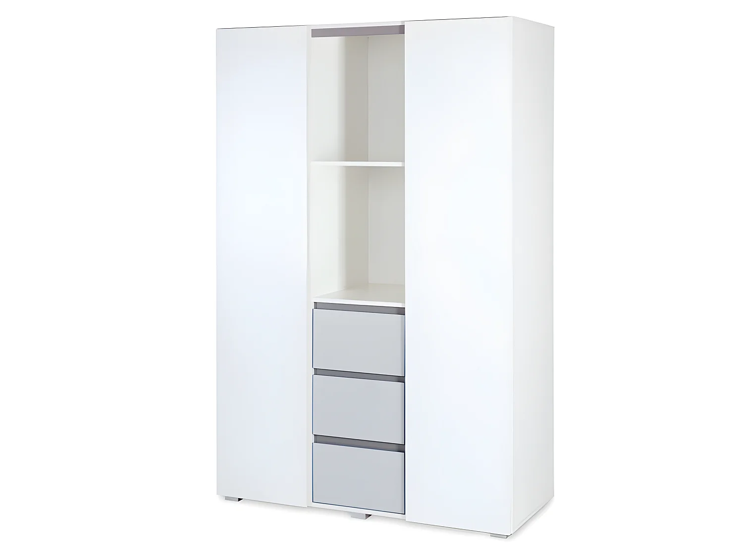 Lit bébé évolutif et armoire 3 portes LittleSky by Klups Dalia - Blanc