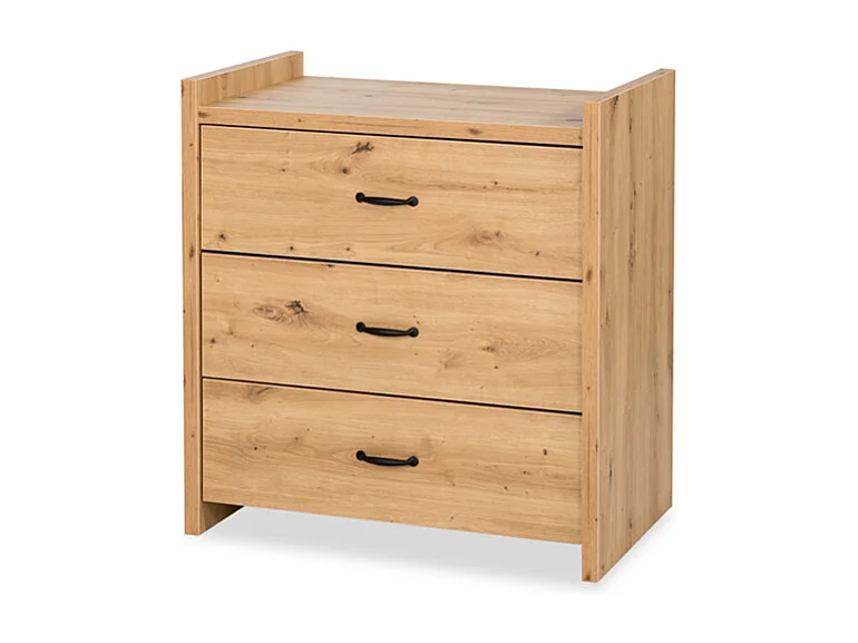 Chambre complète Lit bébé - commode - Armoire LittleSky by Klups Amelia Oak Chêne