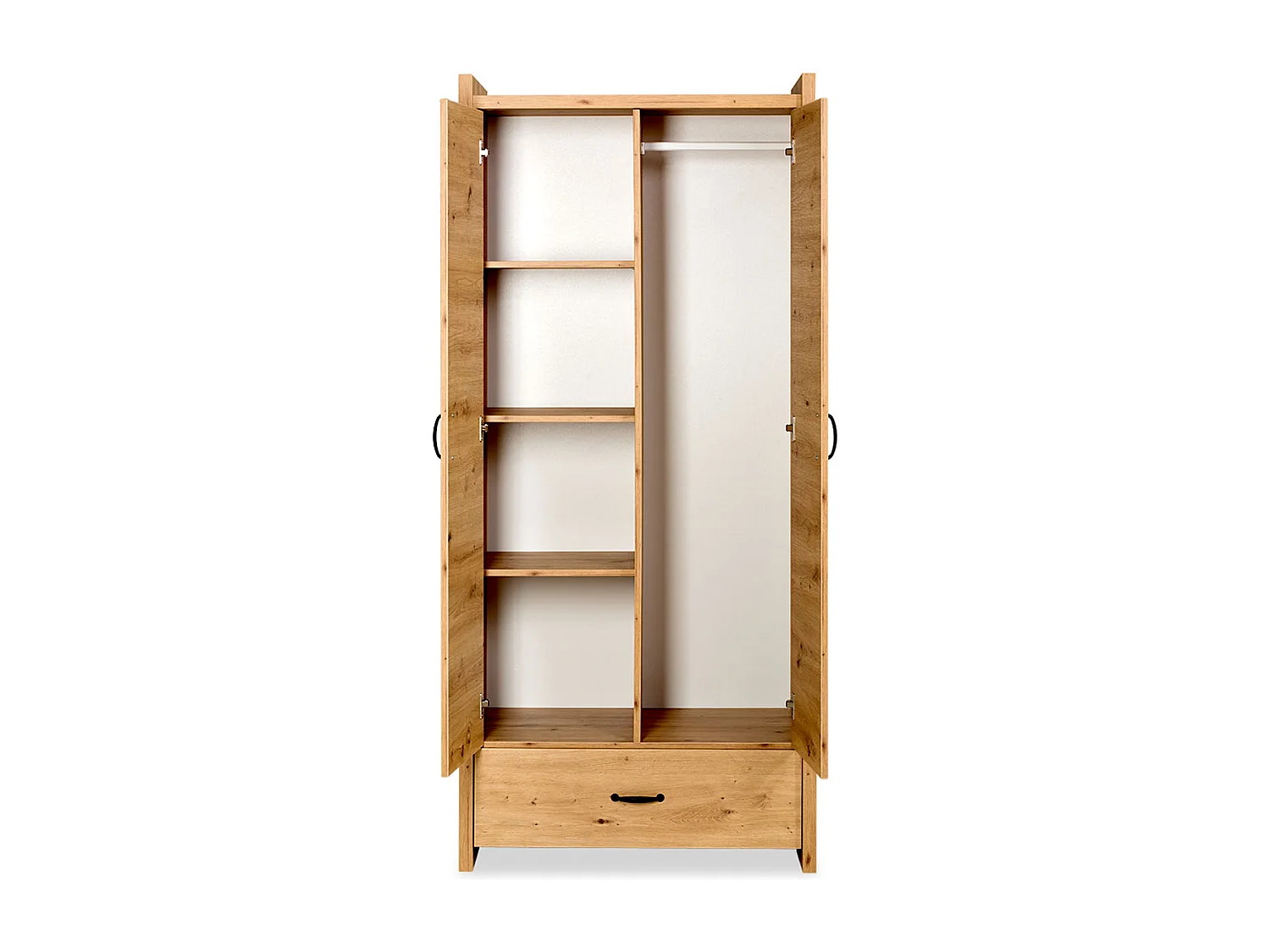 Chambre complète Lit bébé - commode - Armoire LittleSky by Klups Amelia Oak Chêne