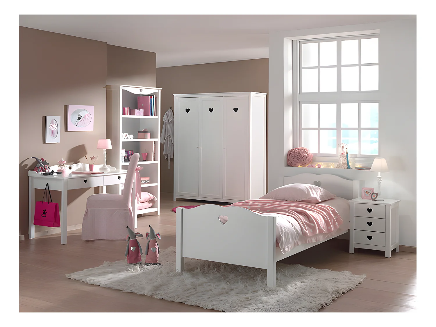 Chambre Complète 6P "Amori II" Blanc