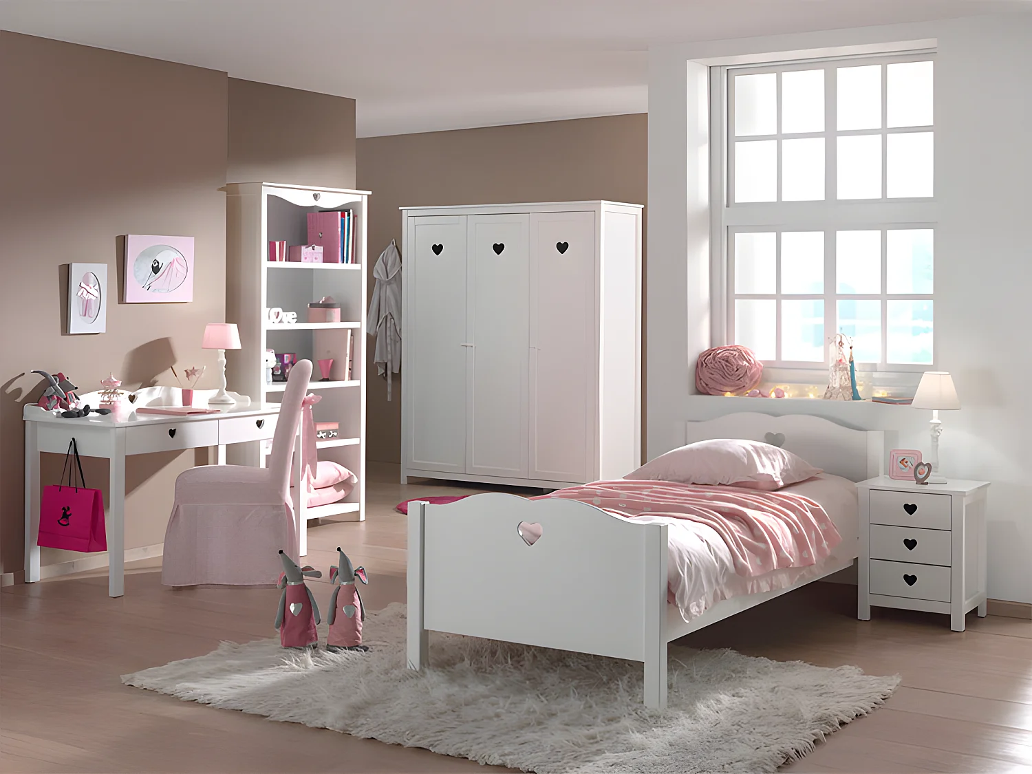 Chambre Complète 6P "Amori II" Blanc