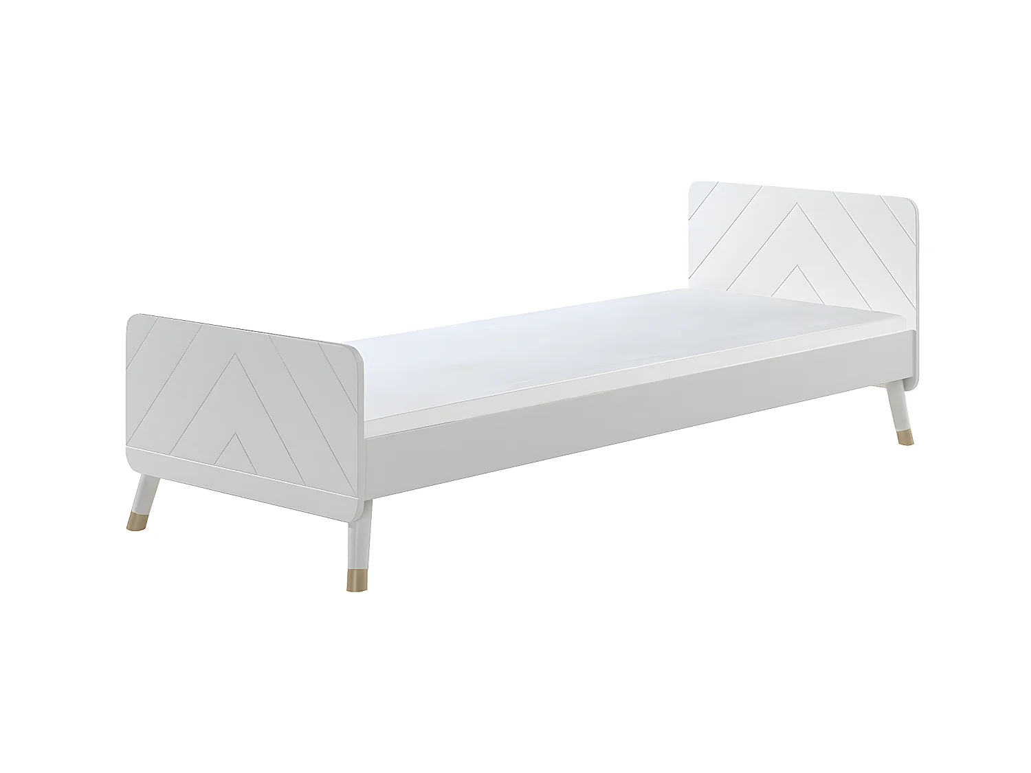 Pack - Lit Enfant & Chevet "Billy" 90x200cm Blanc