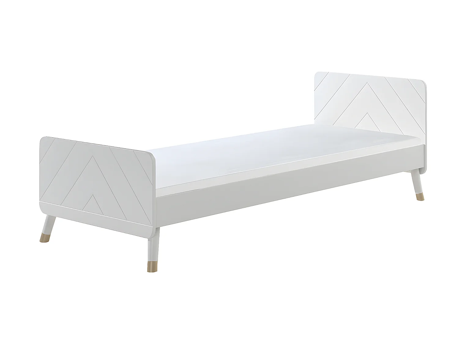 Pack - Lit Enfant & Chevet "Billy" 90x200cm Blanc