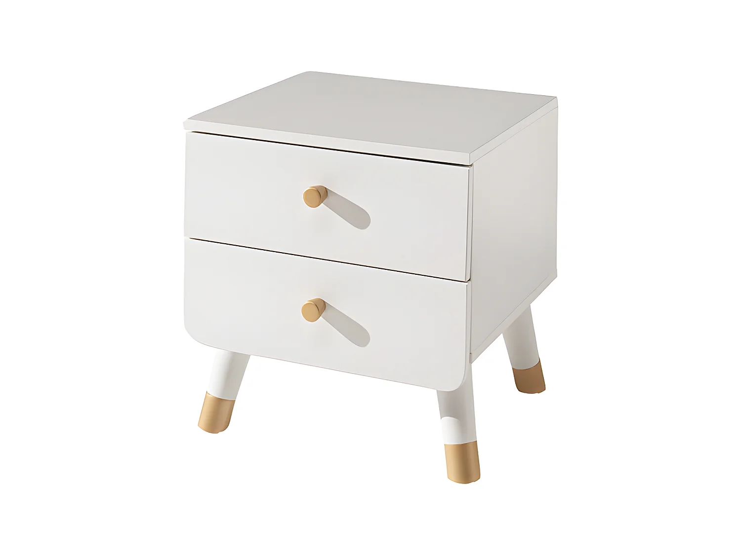 Pack - Lit Enfant & Chevet "Billy" 90x200cm Blanc