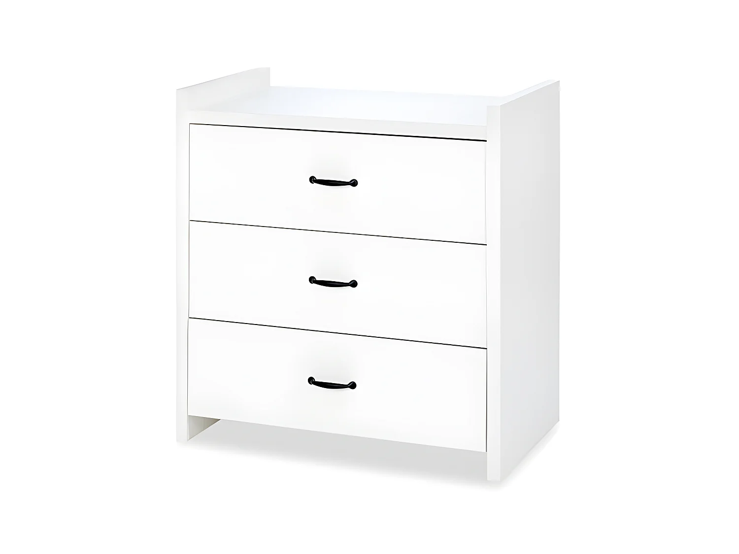 Lit bébé et Commode à langer LittleSky by Klups Amelia White Blanc