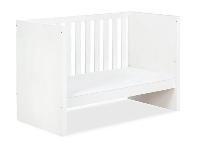 Lit bébé et Commode à langer LittleSky by Klups Amelia White Blanc