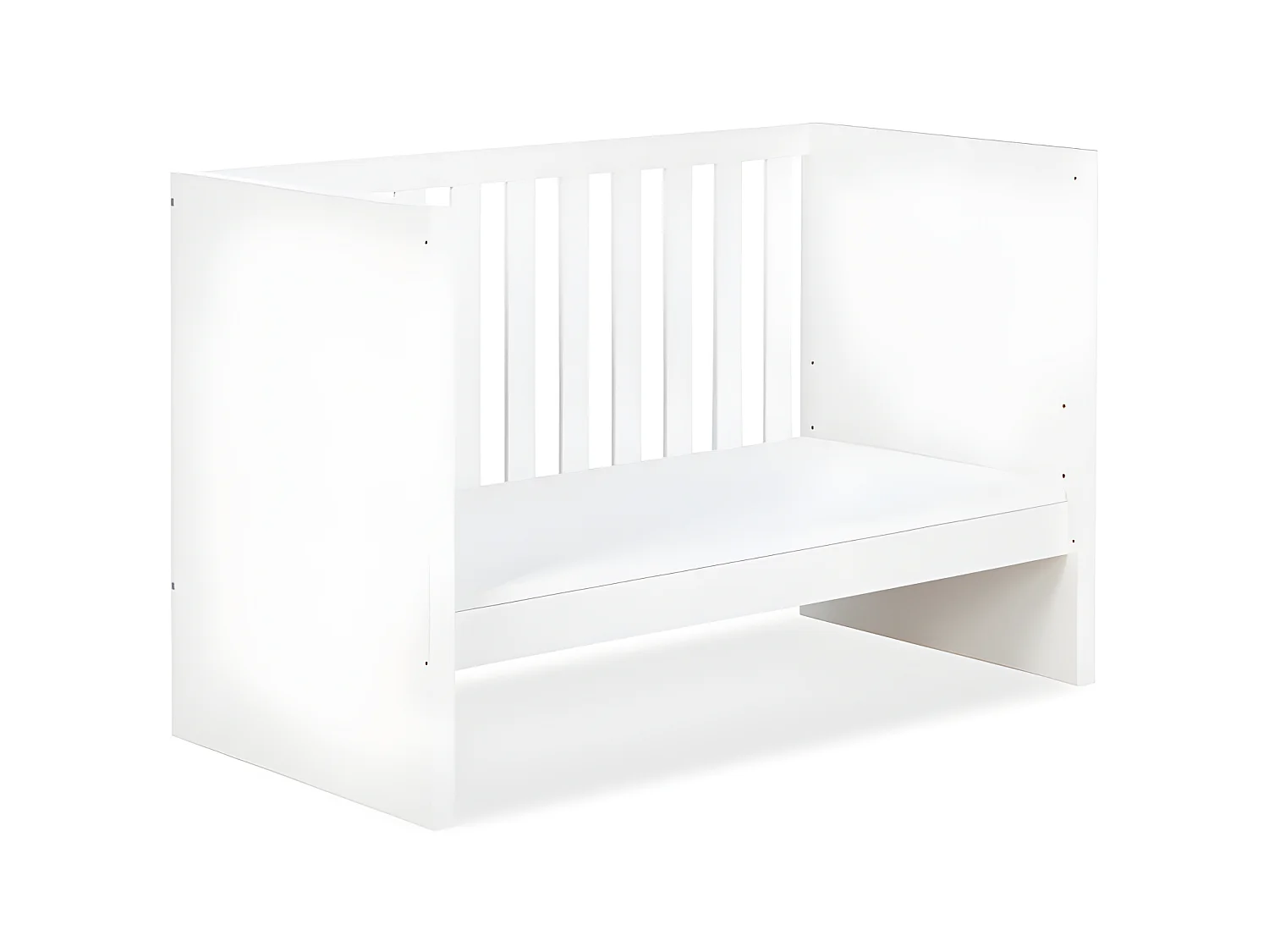 Lit bébé et Commode à langer LittleSky by Klups Amelia White Blanc