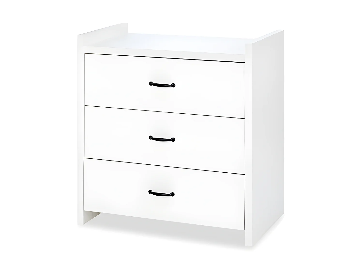 Lit bébé et Commode à langer LittleSky by Klups Amelia White Blanc