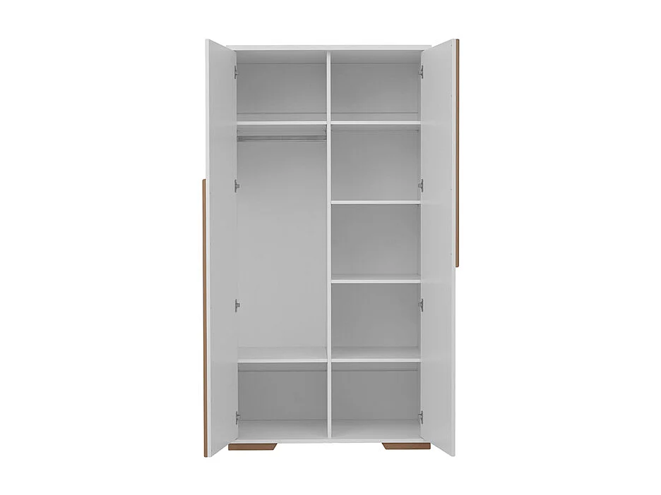 Lit bébé évolutif et Armoire Snap Blanc et bois