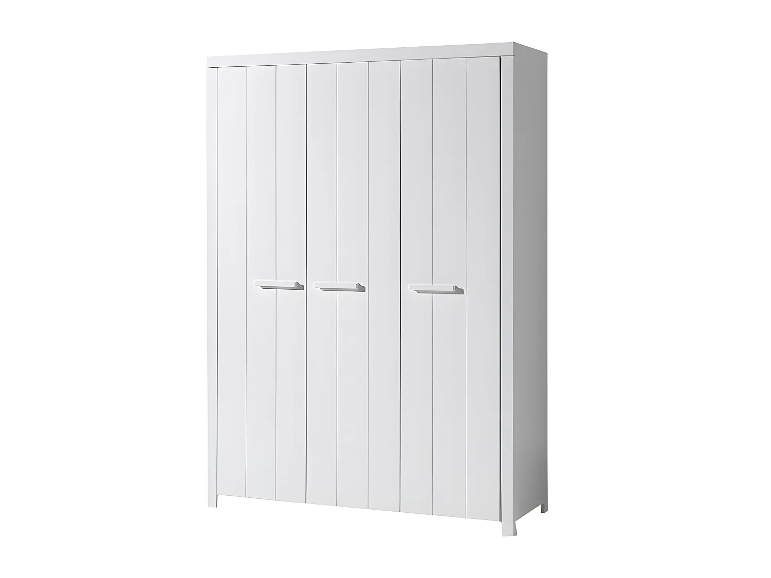 Pack - Lit Bébé 60x120cm, Commode & Armoire "Erik" Blanc