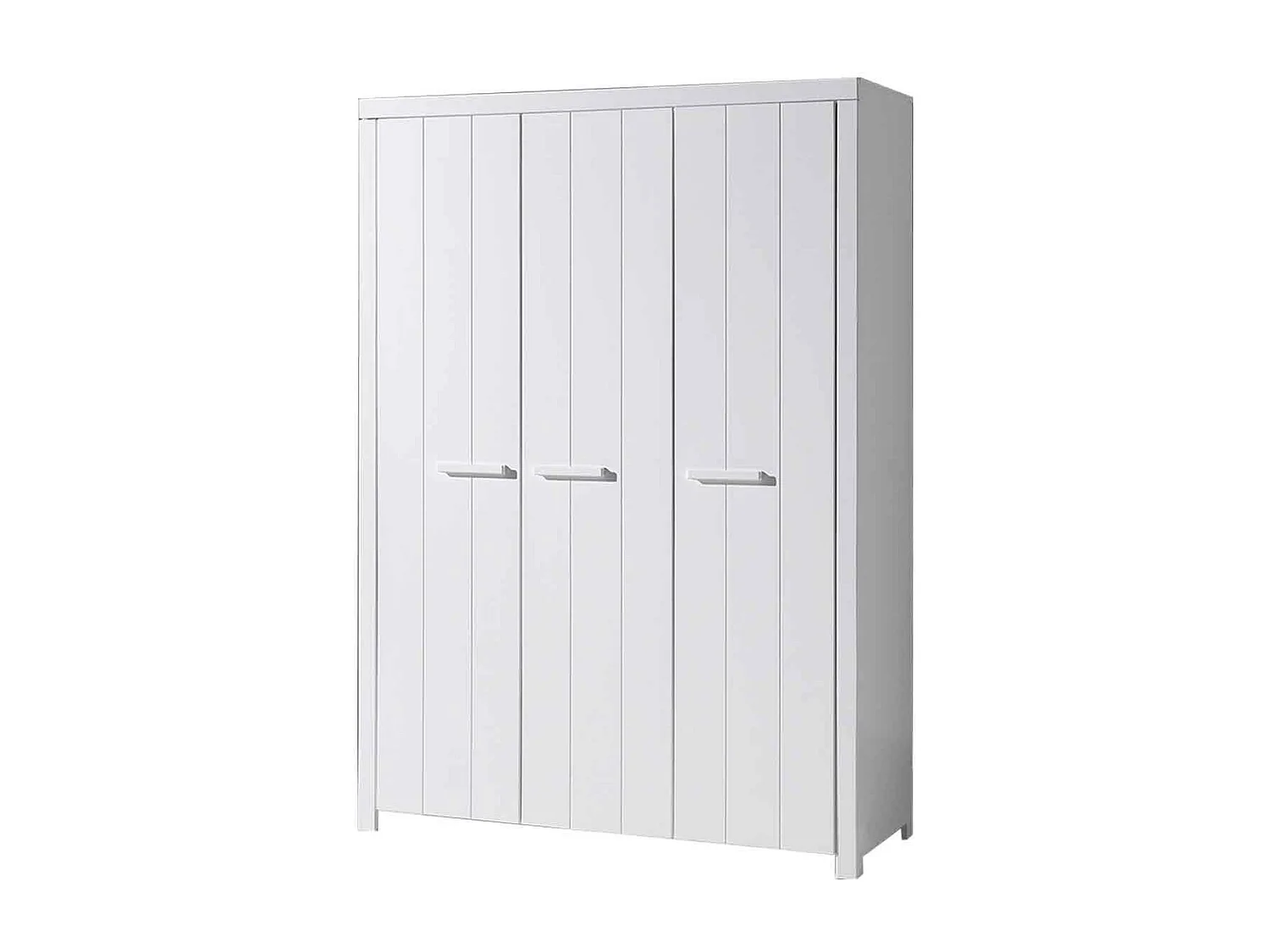 Pack - Lit Bébé 60x120cm, Commode & Armoire "Erik" Blanc