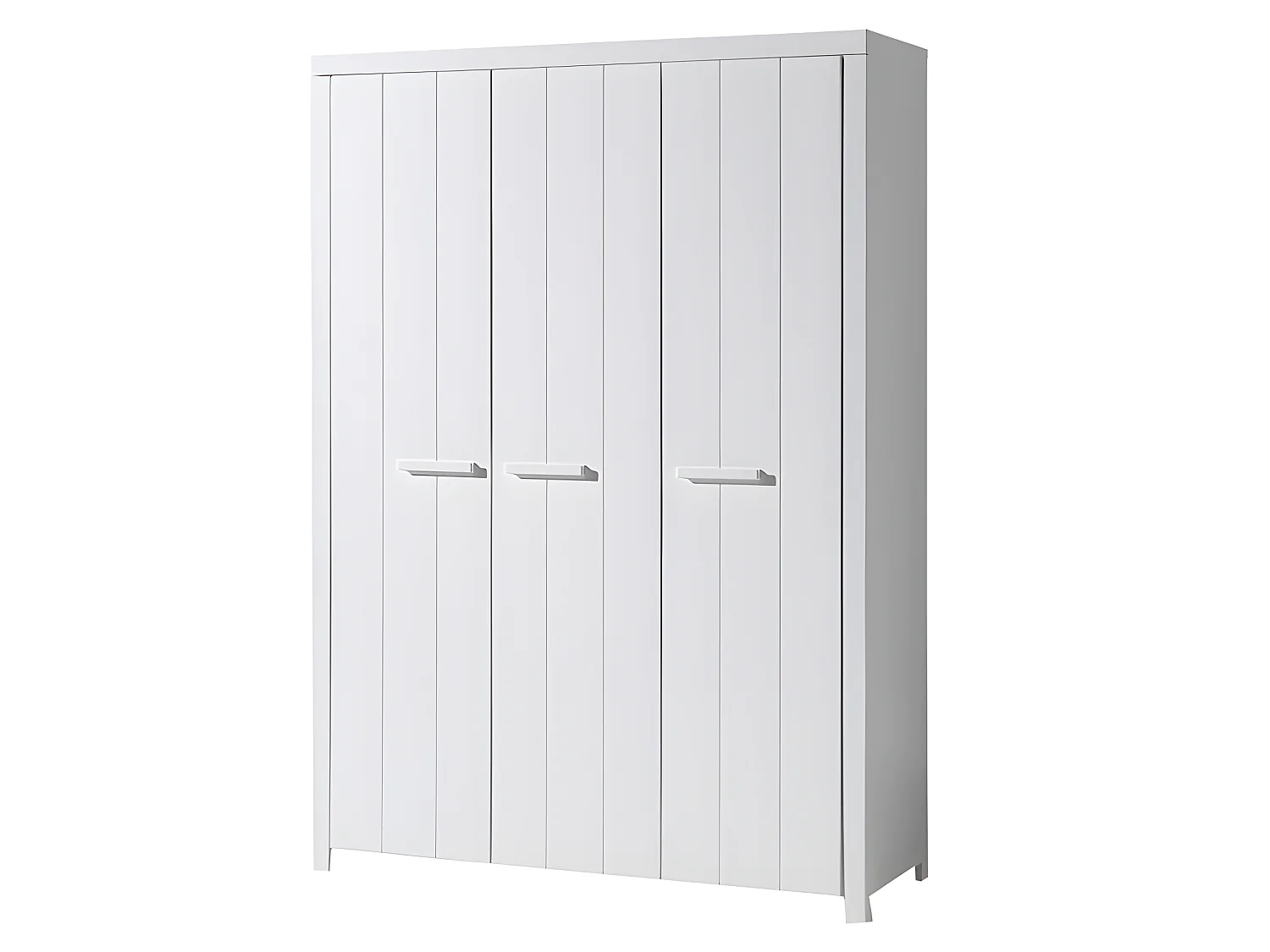 Pack - Lit Bébé 60x120cm, Commode & Armoire "Erik" Blanc