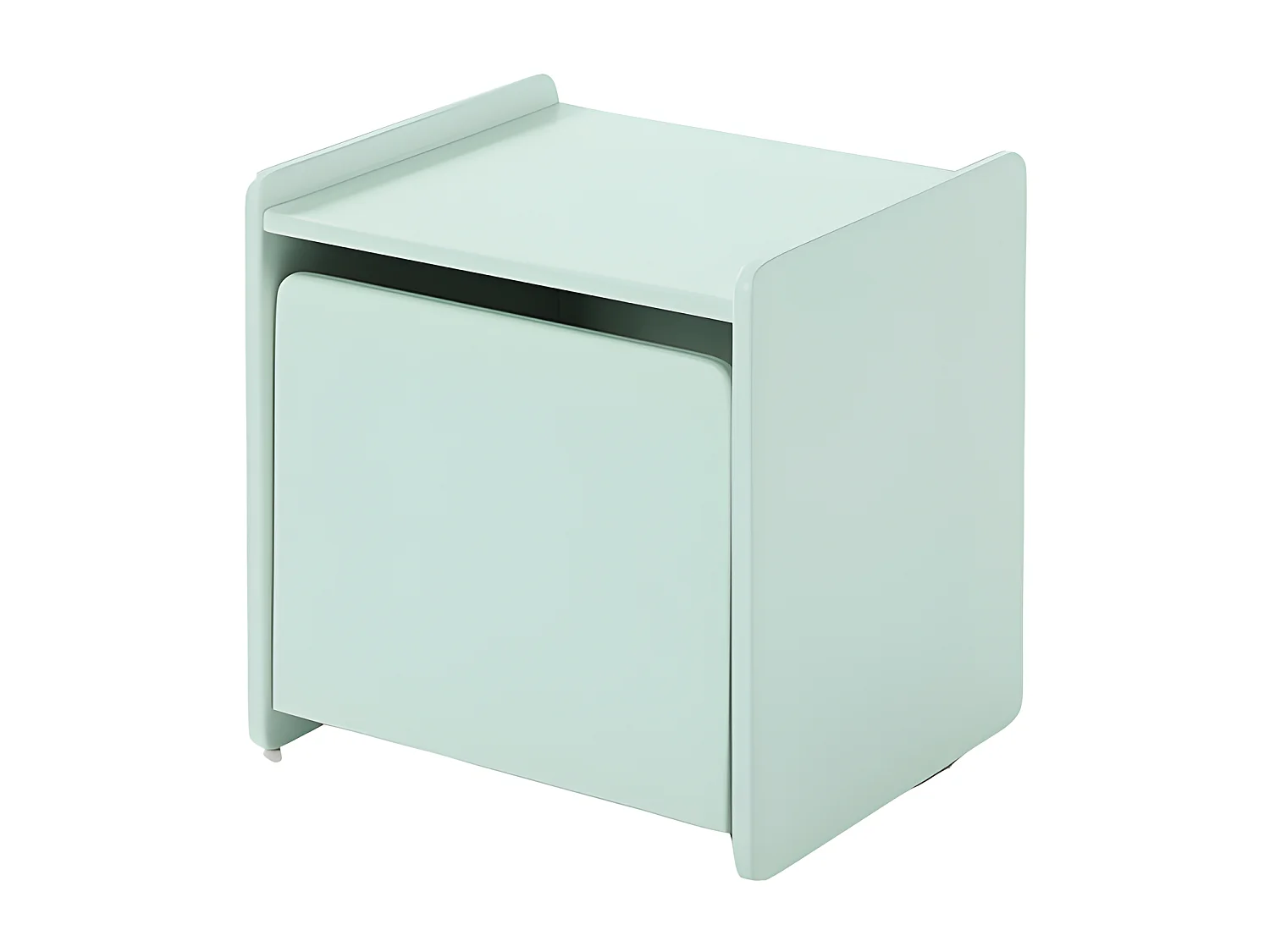 Pack - Lit Enfant & Chevet "Kiddy" 90x200cm Vert Menthe