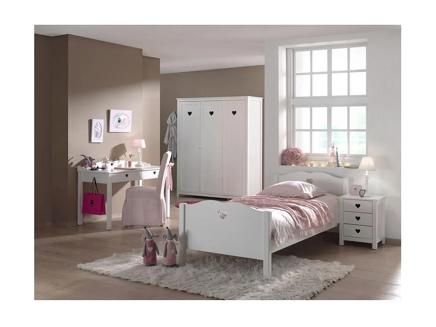 Chambre Complète 5P "Amori III" Blanc