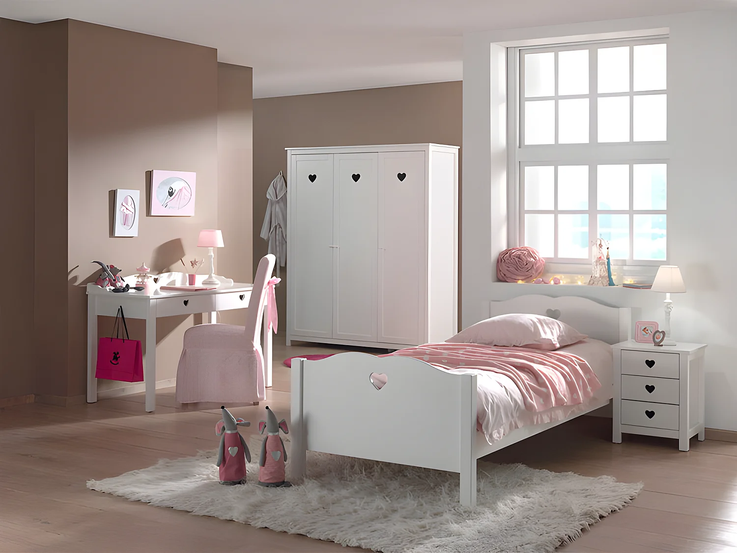 Chambre Complète 5P "Amori III" Blanc