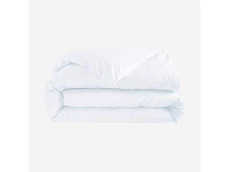 Habitat - Housse de couette en percale de coton - 140 x 200 cm - Blanc - Amance