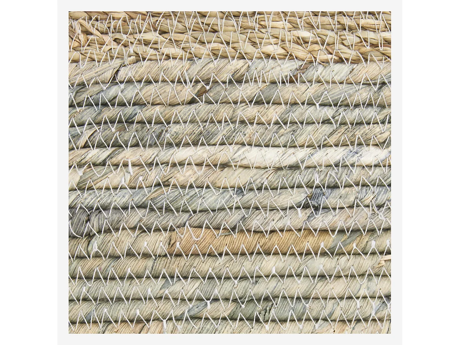 Habitat - Panier en jonc de mer - 36 x 18 cm - Vert - Ussar