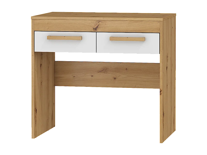 Kaptafel Maximus artisan eiken / hoogglans wit