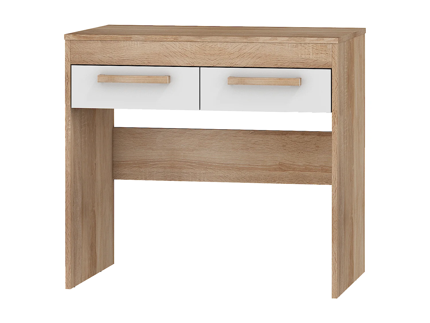 Coiffeuse Maximus chêne sonoma clair / blanc brillant