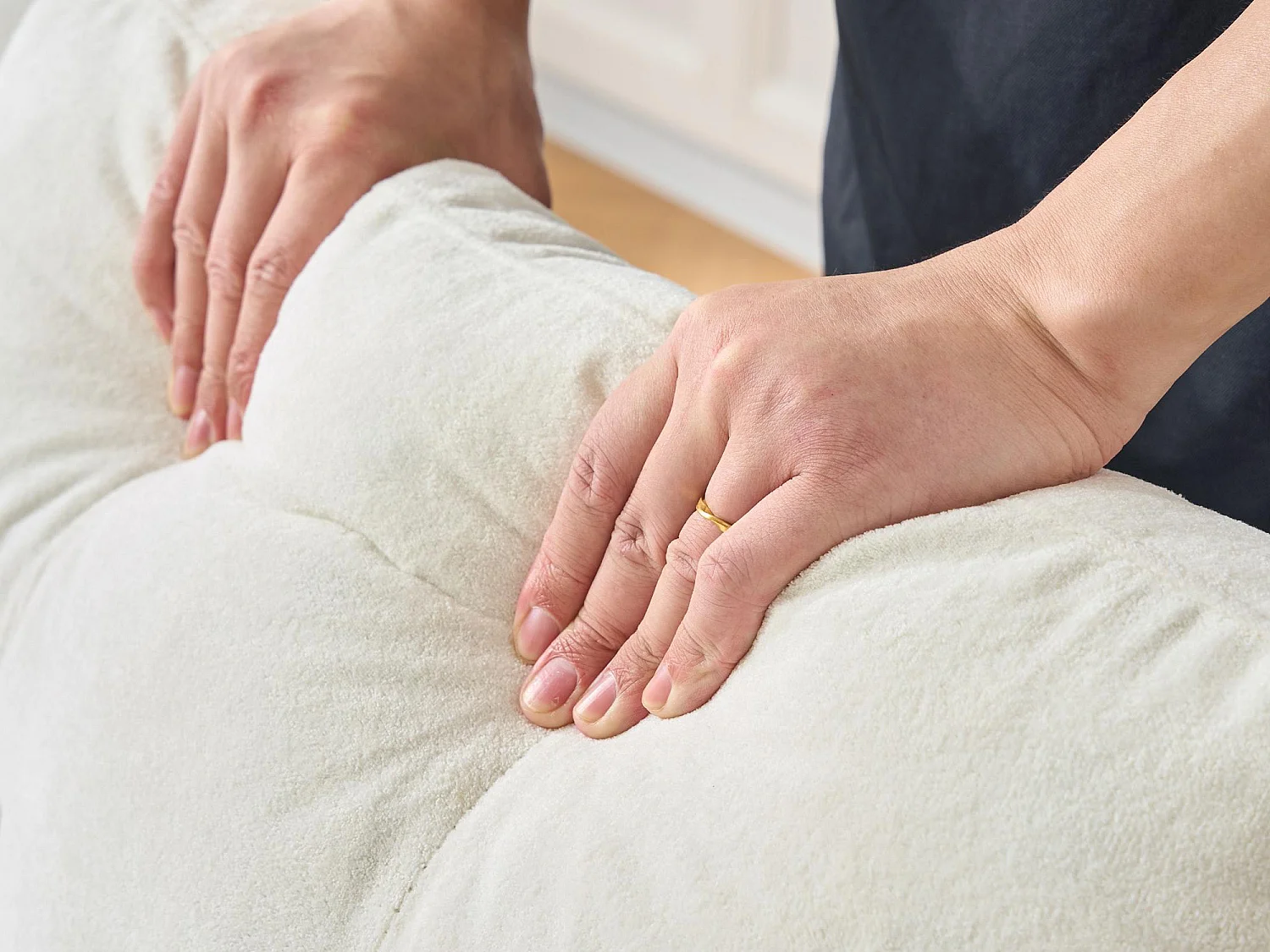 Délice - Canapé d‘Angle Convertible 3 Places - Chenille avec Coffre de Rangement et Roulettes - Idéal Studio & Appartement