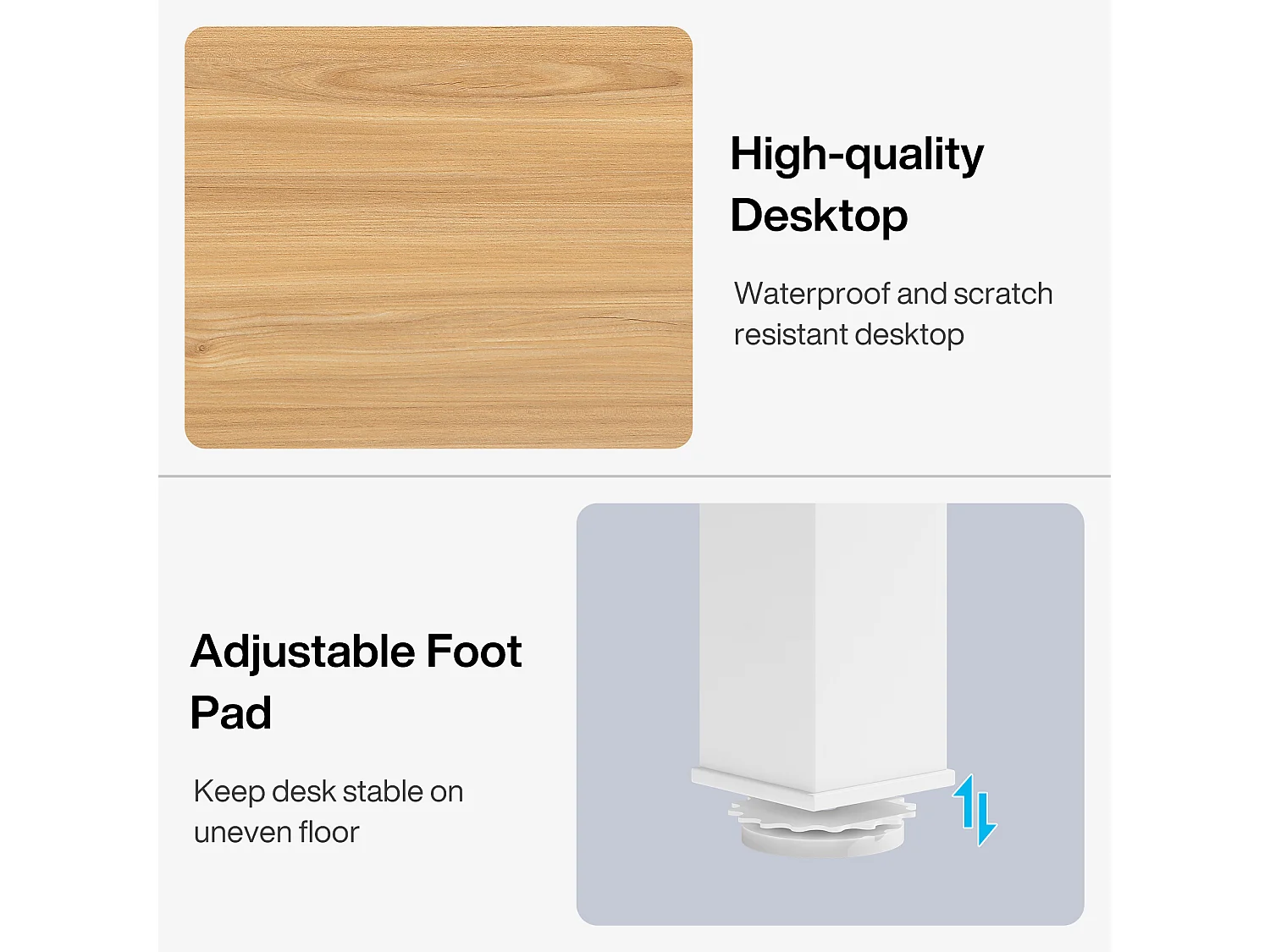 Bureau pour 2 personnes, bureau d'ordinateur extra long de 200 cm, poste de travail double pour bureau à domicile