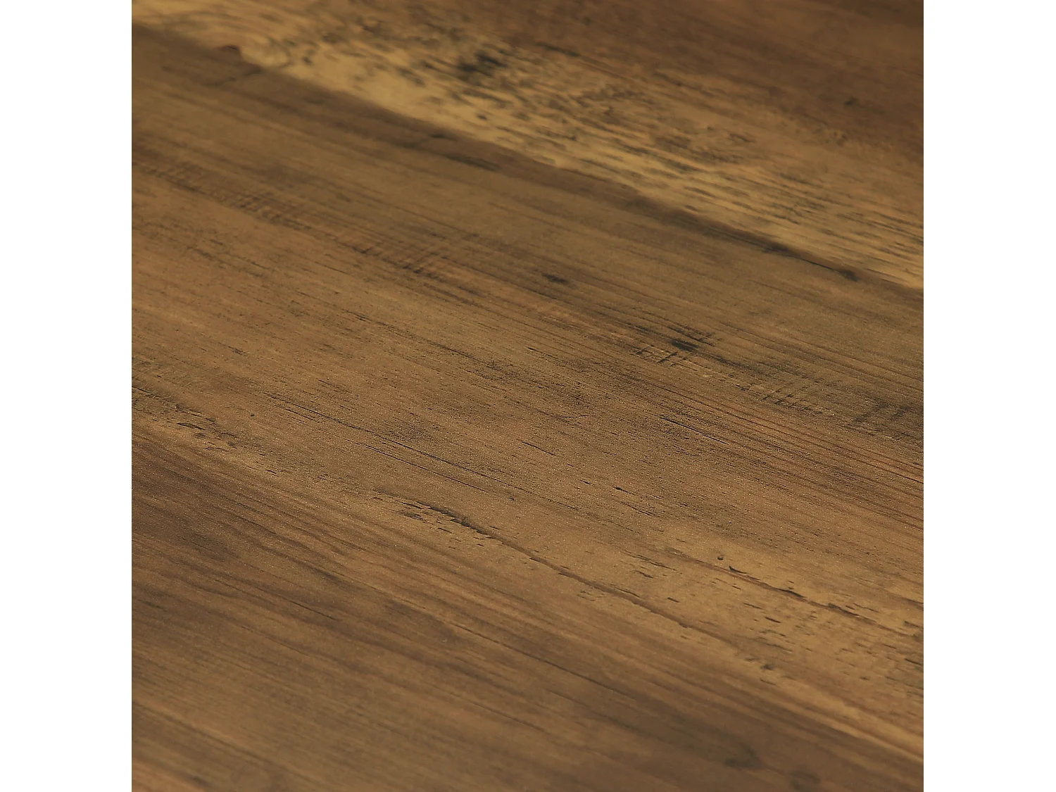 Table à manger pour 4 personnes, table de cuisine marron avec pieds robustes 120 x 80 x 75 cm