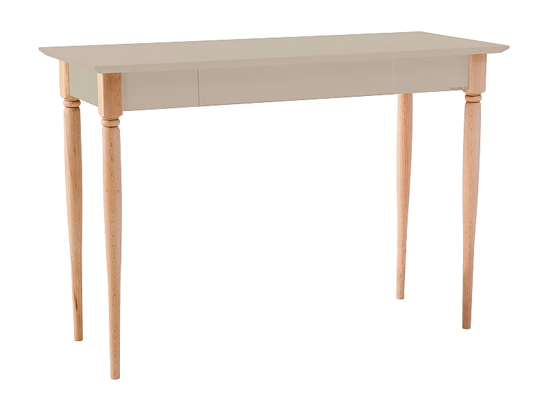 Petit bureau avec tiroir 105 x 40 cm Mamo Beige Brun | Pieds en hêtre