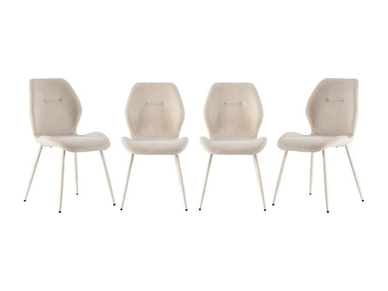 Fabric chair set of 4 H86 cm - ASHLEY