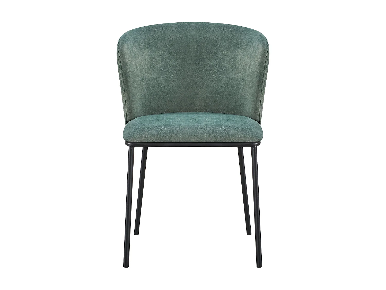 Chaise rembourrée – velours facile d’entretien vert sauge – CARBLE