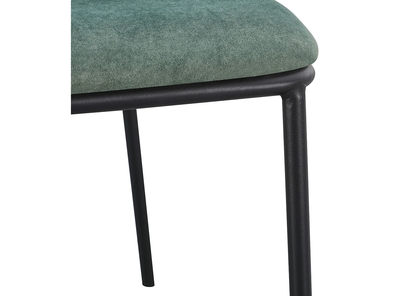 Chaise rembourrée – velours facile d’entretien vert sauge – CARBLE