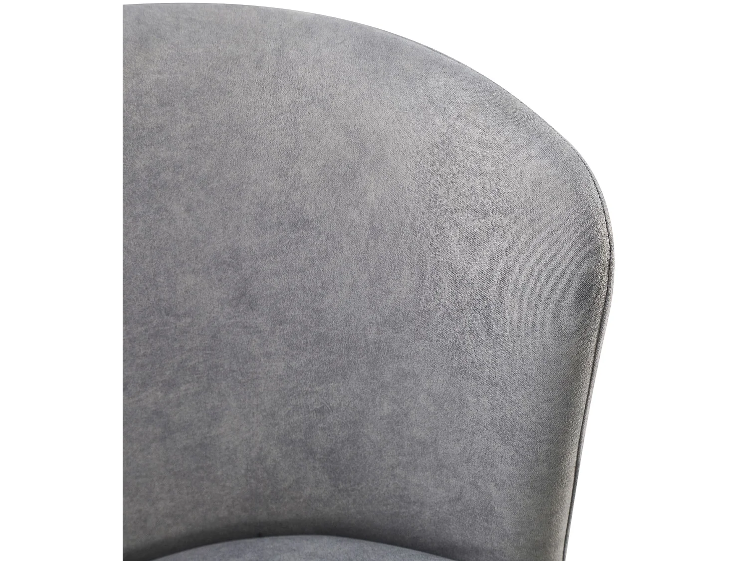 Chaise rembourrée – velours facile d’entretien gris clair – CARBLE