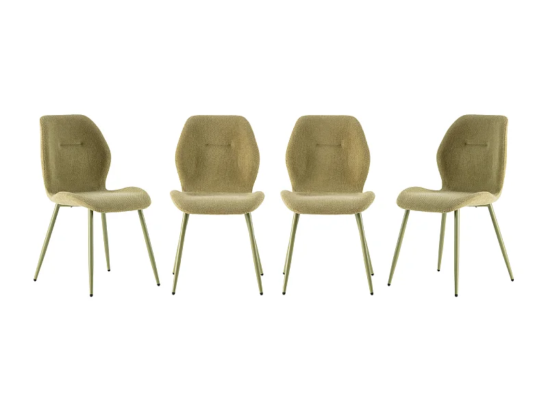 Fabric chair set of 4 H86 cm - ASHLEY