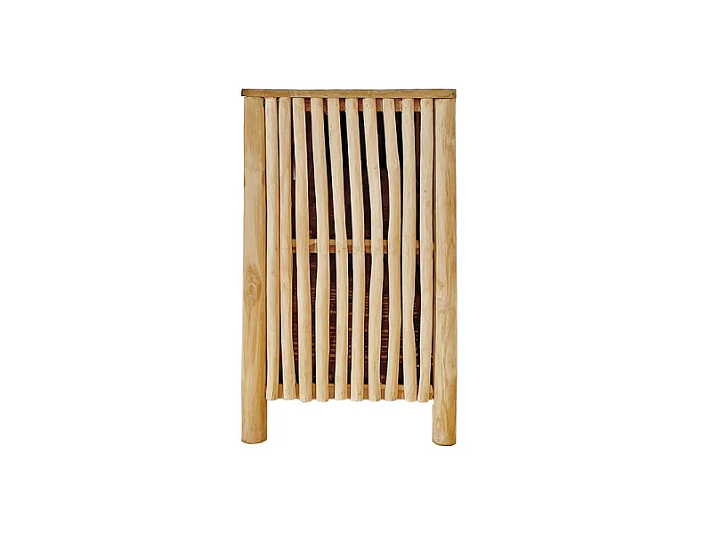 Buffet L. 180 cm 4 portes en teck massif et bois flotté – MARIANO