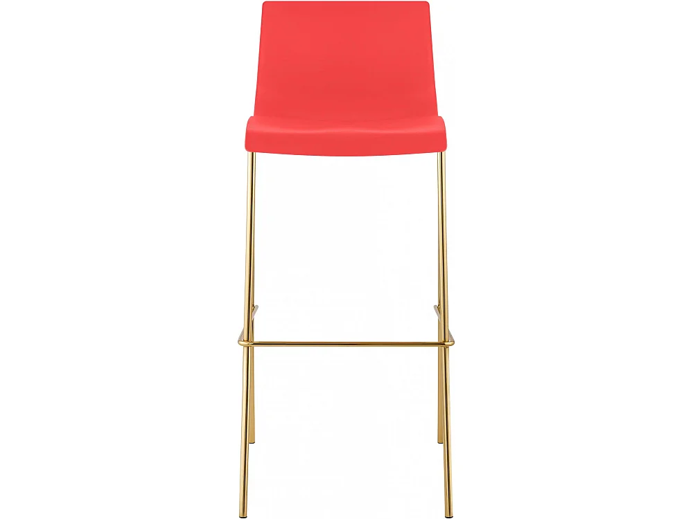 Lot de 2  Tabouret de bar - Plastique & Antique foncé - Rouge - Hover