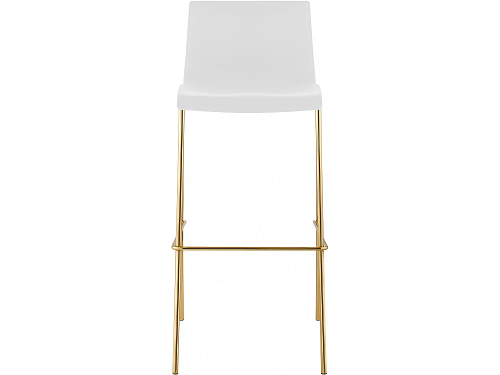 Lot de 2  Tabouret de bar - Plastique & Antique foncé - Blanc - Hover