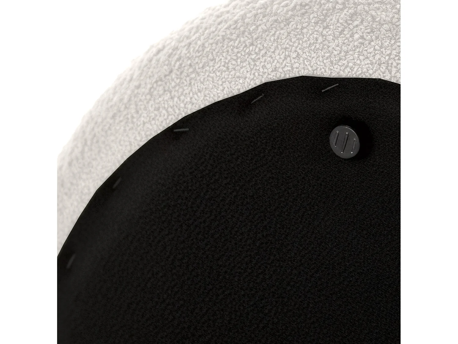 Tabouret - Tissu - Crème - Alfrisa